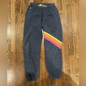 Navy With Stripe Aviator Nation Sweatpants